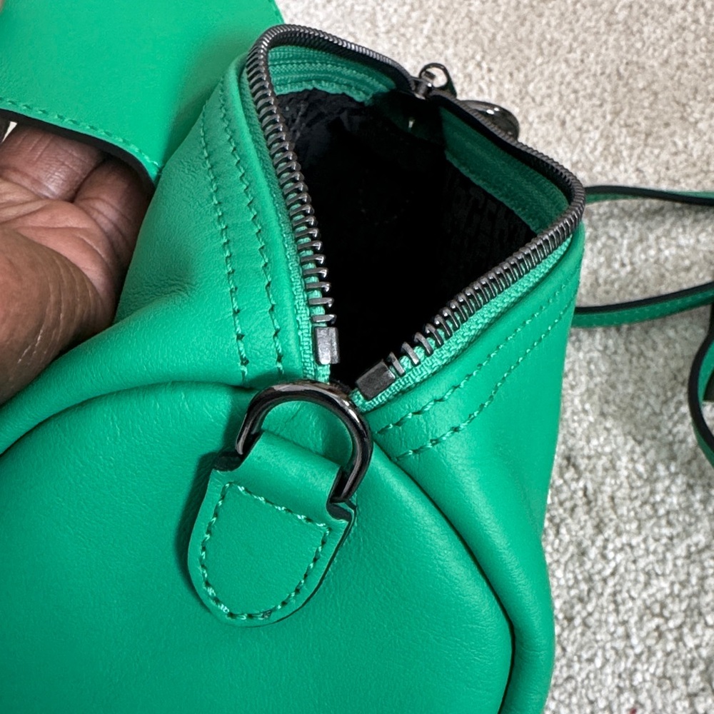 Longchamp LePliage Xtra Xs Leather Green Crossbody Bag - Picture 6 of 16